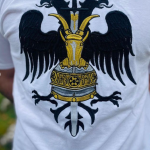 Cotton T-shirt with Kastrioti eagle